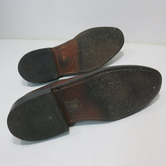 Dexter Pebble Grained Long Wingtip Dress Oxfords Footwear Men's Shoes Sz 9.5 E - Picture 3 of 8